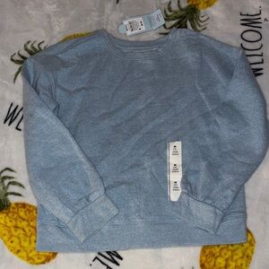 Light Blue Crewneck Sweatshirt -  cat and jack 8 medium